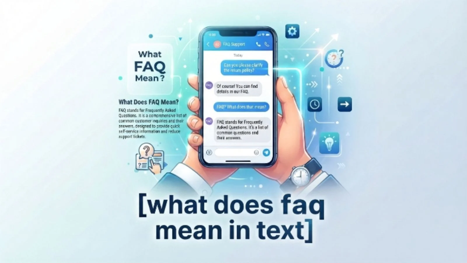 what does faq mean in text