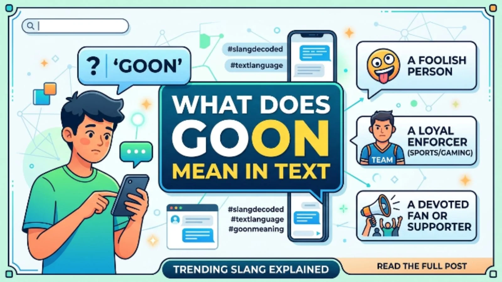 what does goon mean in text