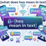 what does hea mean in text