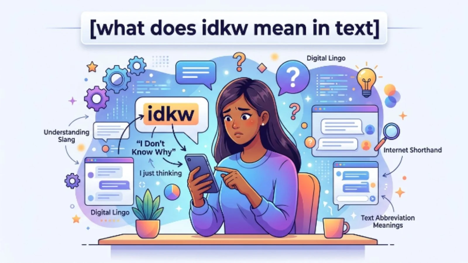 what does idkw mean in text