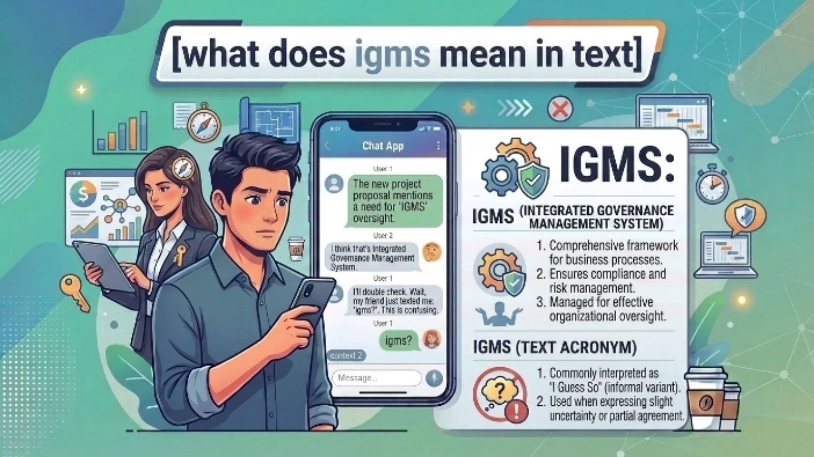 what does igms mean in text
