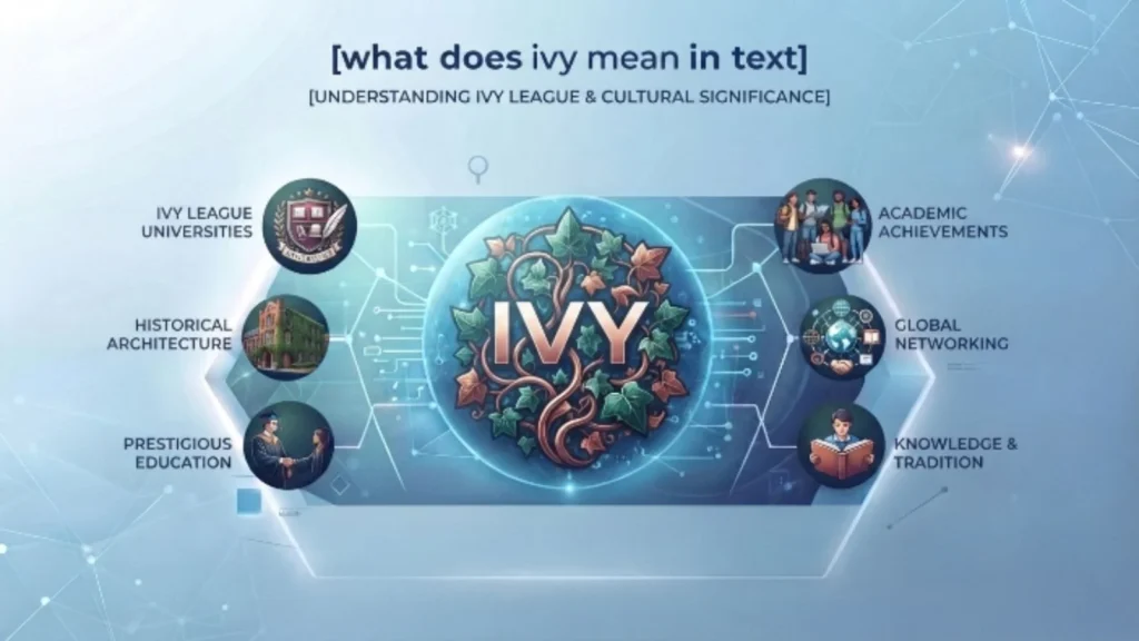 what does ivy mean in text