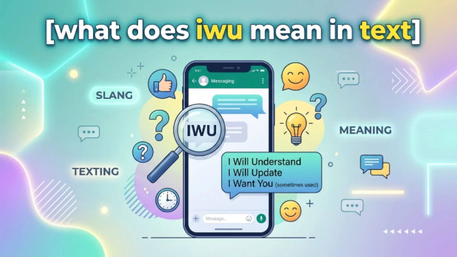 what does iwu mean in text