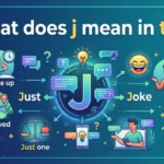what does j mean in text