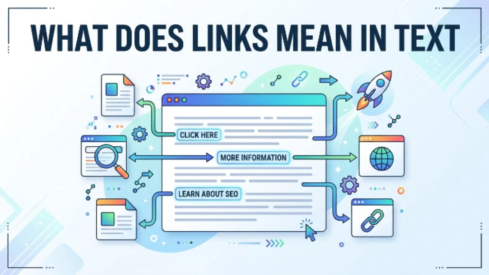 what does links mean in text