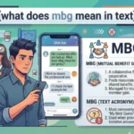 what does mbg mean in text