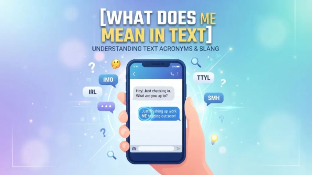 what does me mean in text