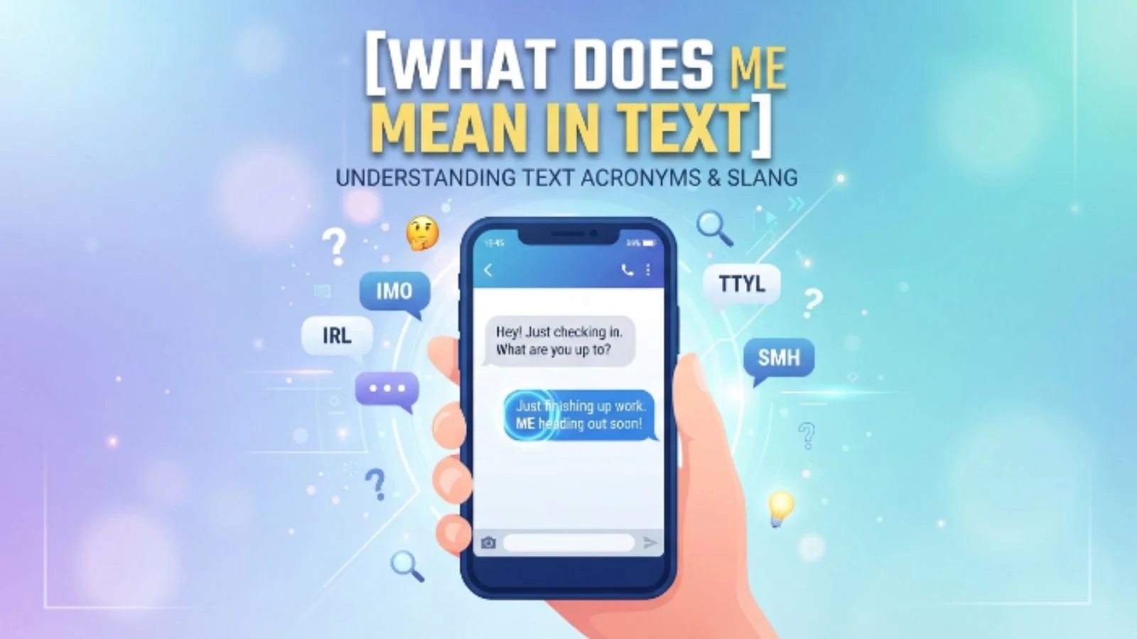 what does me mean in text