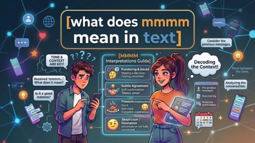 what does mmmm mean in text