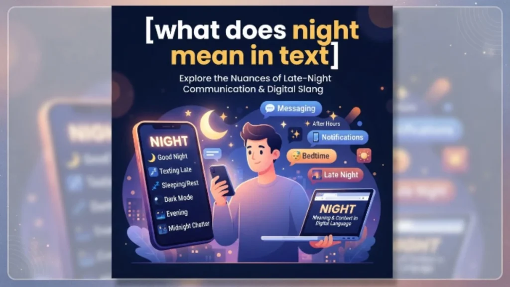 what does night mean in text