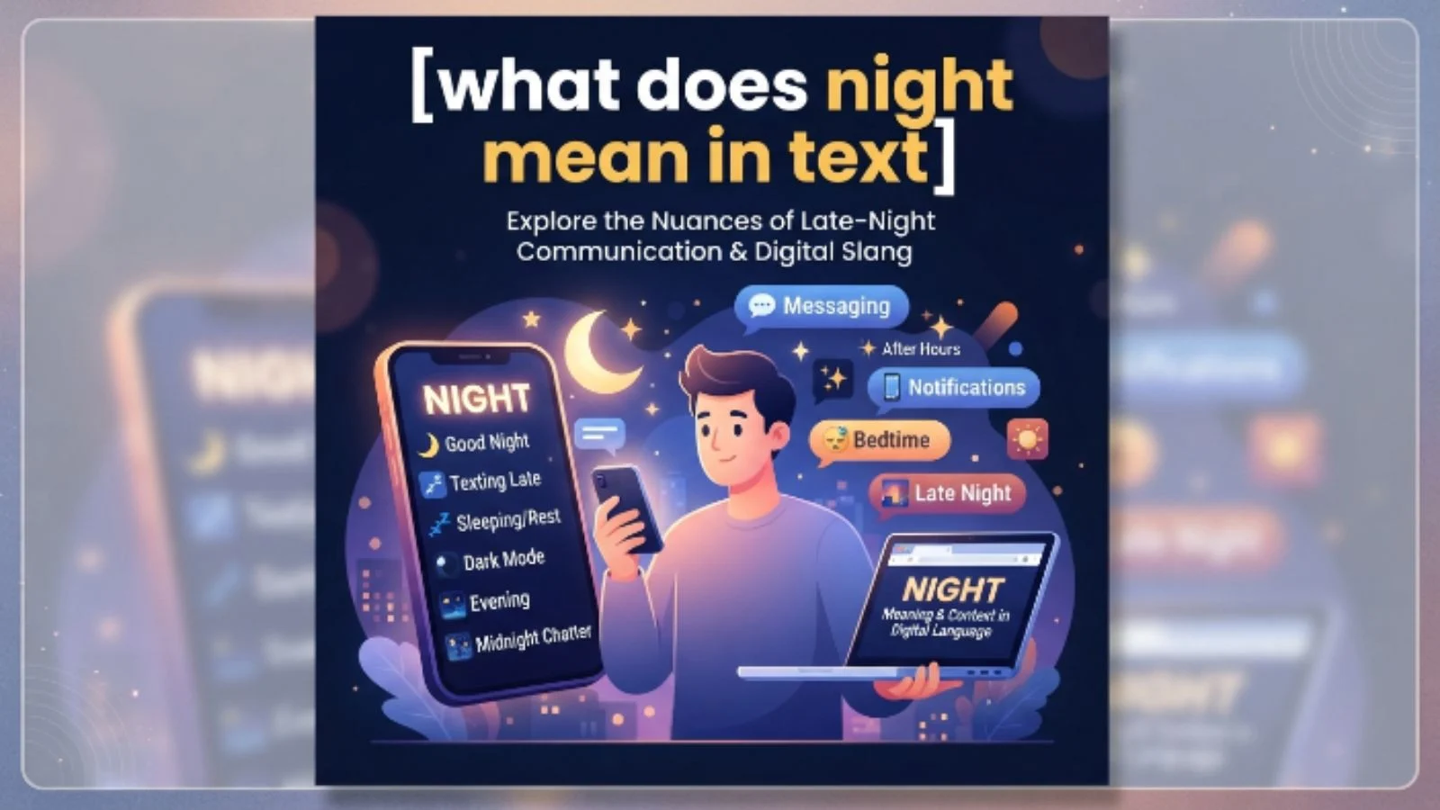 what does night mean in text