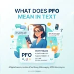 what does pfo mean in text
