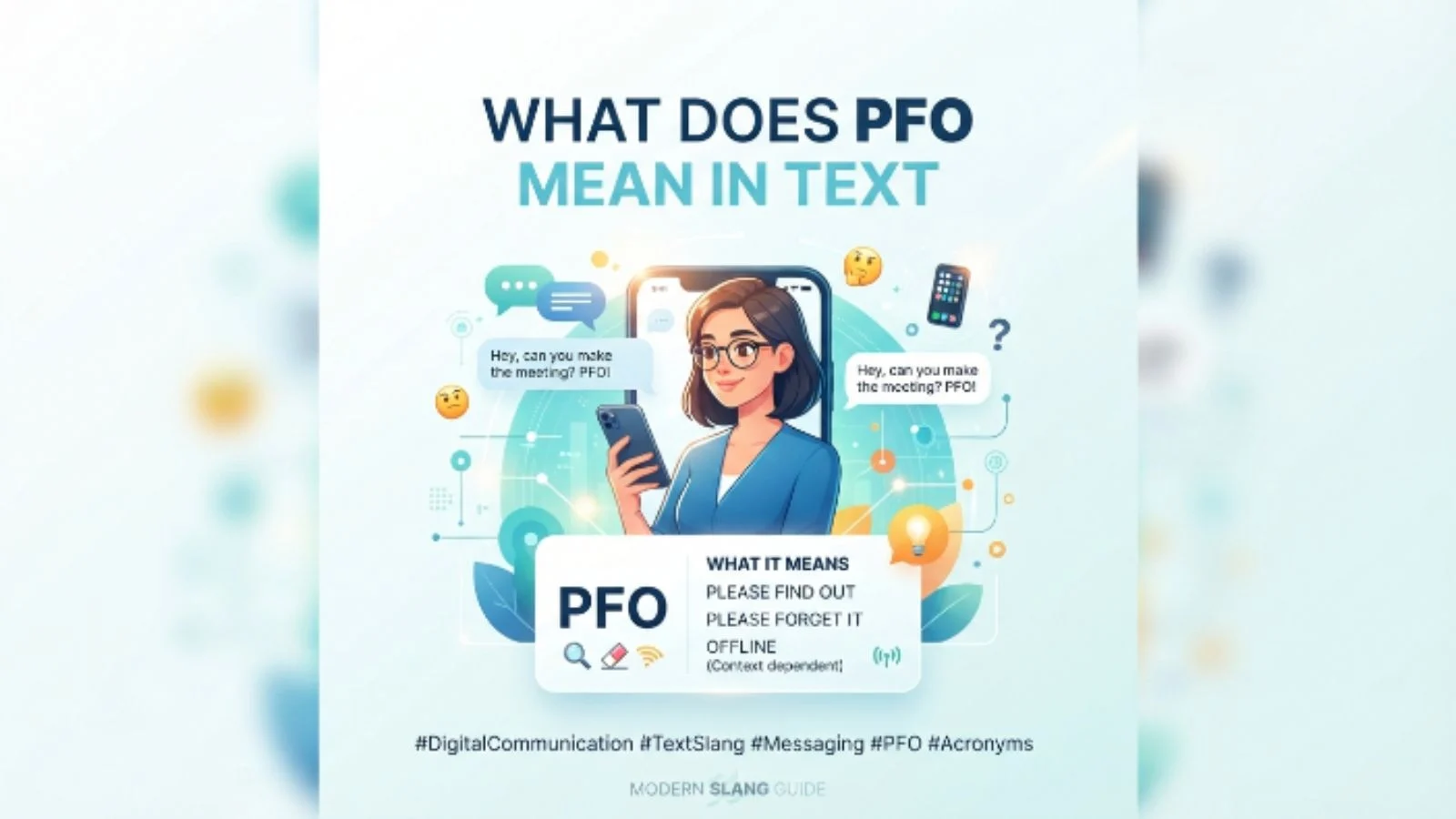 what does pfo mean in text
