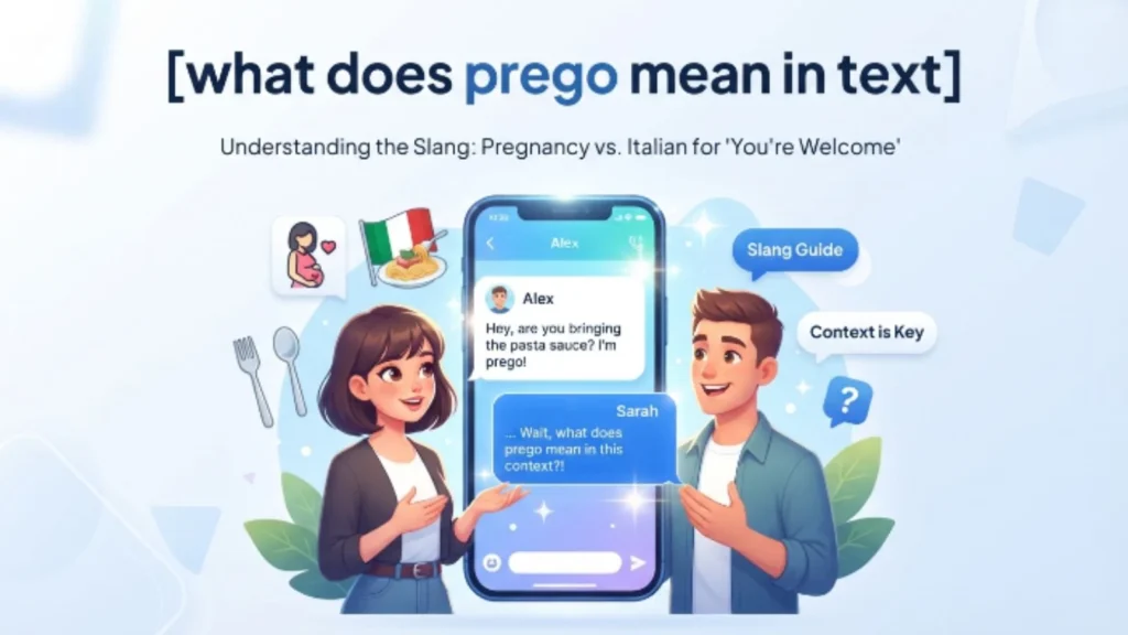 what does prego mean in text