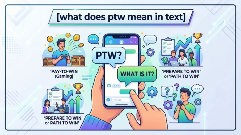 what does ptw mean in text