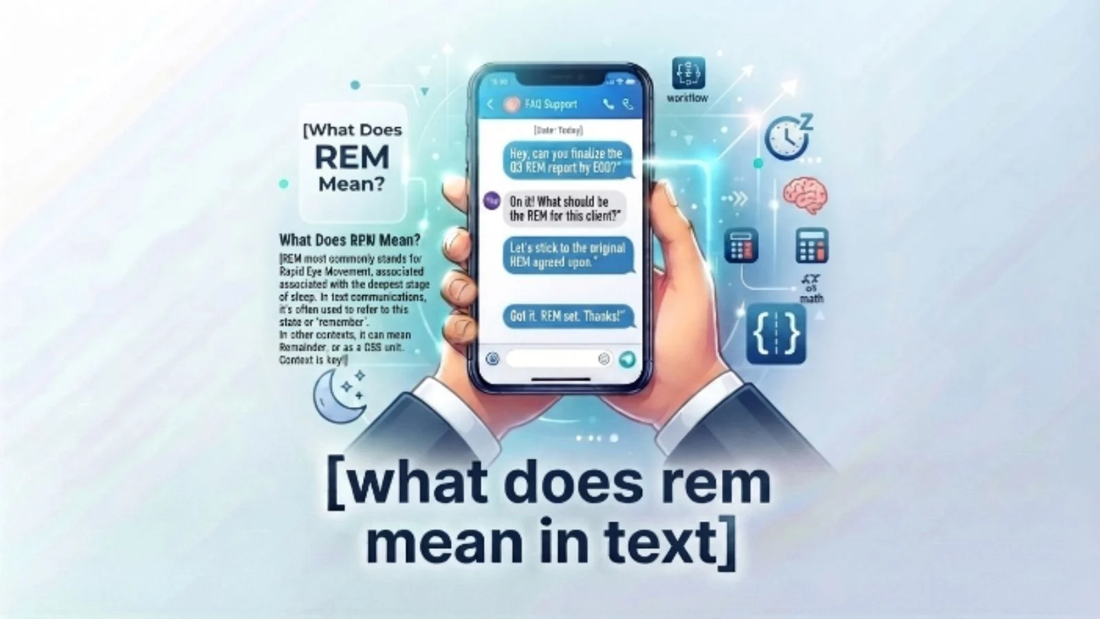 what does rem mean in text