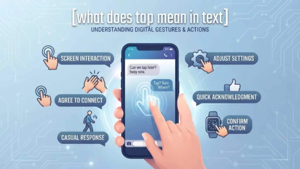 what does tap mean in text