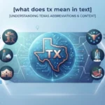 what does tx mean in text