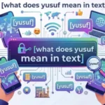 what does yusuf mean in text