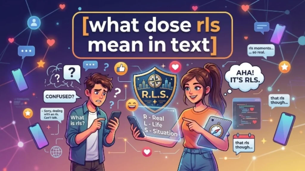 what dose rls mean in text