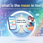 what is the mean in text