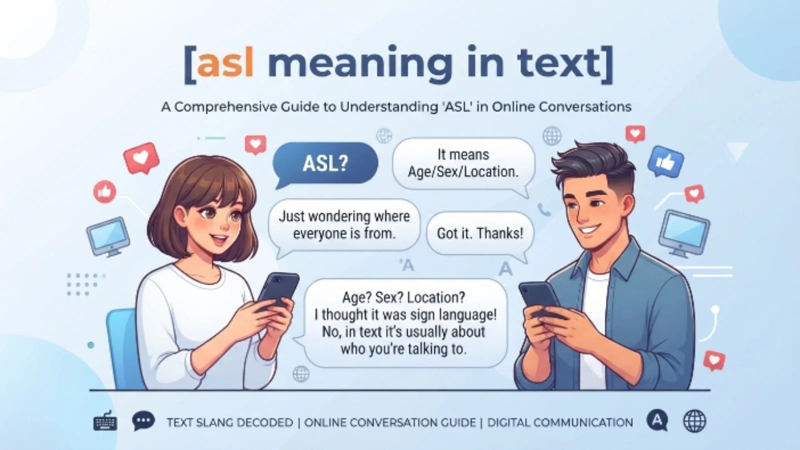 asl meaning in text