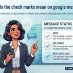 what do the check marks mean on google messages