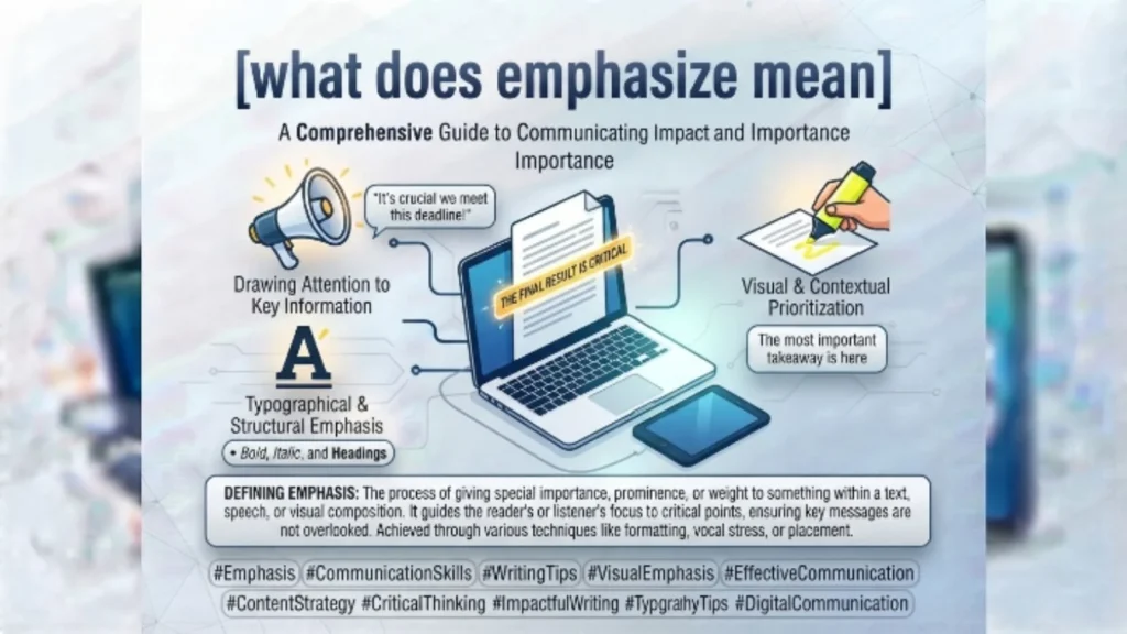 what does emphasize mean