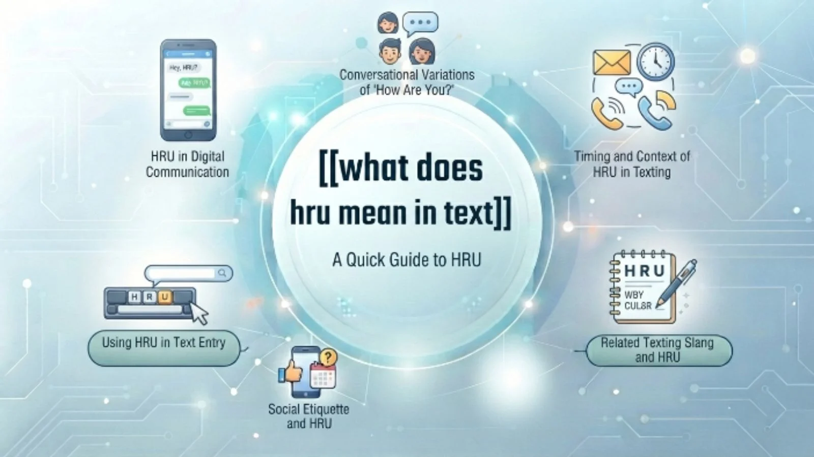what does hru mean in text