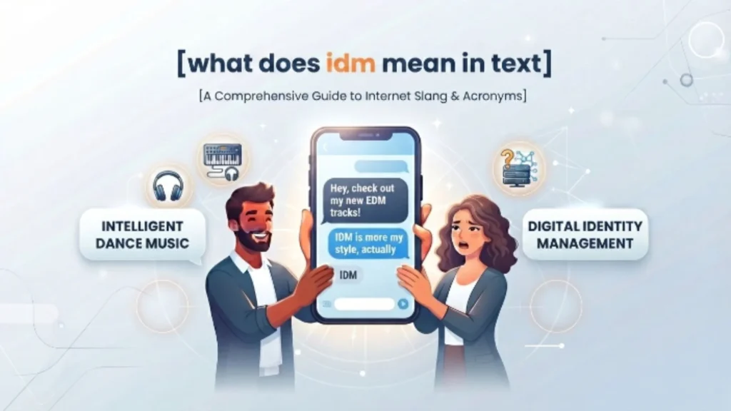 what does idm mean in text